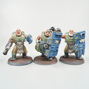 Warhammer 40k - Astra Militarum - Bullgryns x3 Painted - Imperial Guard