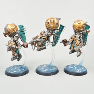 Kharadron Overlords - Endrinriggers x3 Painted - Warhammer Age Of Sigmar - AOS