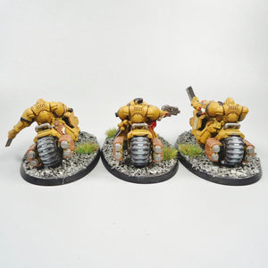 Imperial Fists - Primaris Outriders x3 Painted - Warhammer 40k - Space Marines