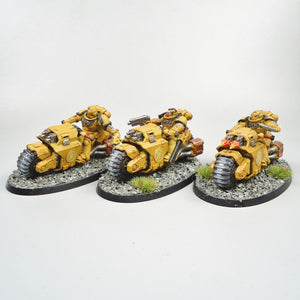 Imperial Fists - Primaris Outriders x3 Painted - Warhammer 40k - Space Marines
