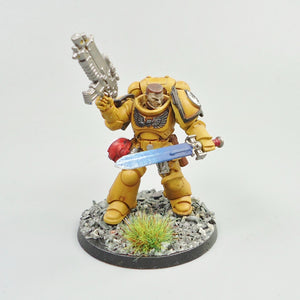 Imperial Fists - Lieutenant Painted -  Warhammer 40k - Space Marines - 40,000