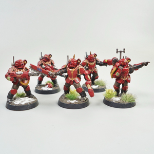Games Workshop Warhammer 40k Astra Militarum Tempestus Scions X5 Painted