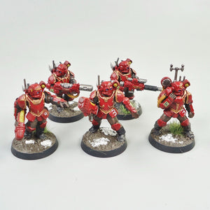 Games Workshop Warhammer 40k Astra Militarum Tempestus Scions X5 Painted