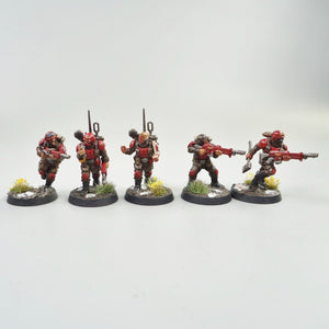 Warhammer 40k Astra Militarum Imperial Guard Cadian Shock Troops x10 Painted