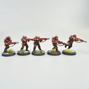 Warhammer 40k Astra Militarum Imperial Guard Cadian Shock Troops x10 Painted