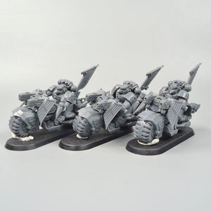 Space Marines Dark Angels Ravenwing Bikes x3 Unpainted - Warhammer 40k - GW