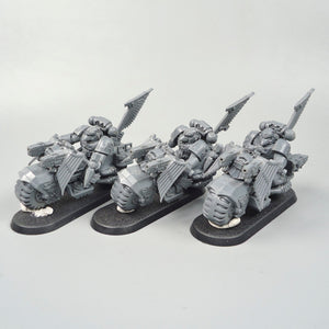 Space Marines Dark Angels Ravenwing Bikes x3 Unpainted - Warhammer 40k - GW