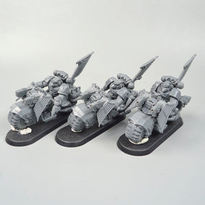 Space Marines Dark Angels Ravenwing Bikes x3 Unpainted - Warhammer 40k - GW