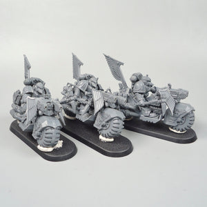 Space Marines Dark Angels Ravenwing Bikes x3 Unpainted - Warhammer 40k - GW