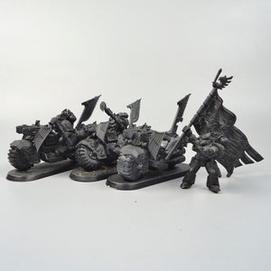 Space Marines Dark Angels Ravenwing Bikes x3 Undercoated - Warhammer 40k - GW