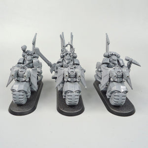 Space Marines Dark Angels Ravenwing Bikes x3 Unpainted - Warhammer 40k - GW