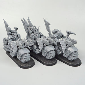 Space Marines Dark Angels Ravenwing Bikes x3 Unpainted - Warhammer 40k - GW