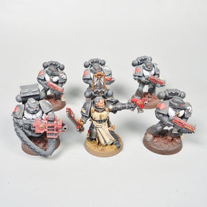 Dark Angels -  6 Man Tactical Squad Painted - Warhammer 40k -  Space Marines