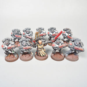 Dark Angels -  10 Man Tactical Squad Painted - Warhammer 40k -  Space Marines