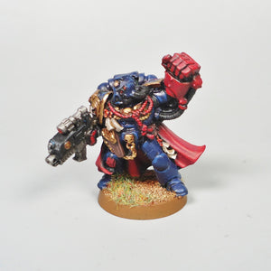 Warhammer 40k Crimson Fist Space Marines Commander Painted