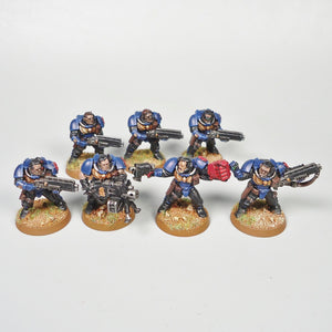Warhammer 40k Crimson Fist Space Marines Scouts Squad Painted
