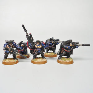 Warhammer 40k Crimson Fist Space Marine Sniper Scouts Squad Painted