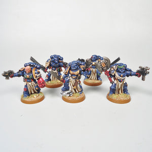 Warhammer 40k Crimson Fist Space Marine Veteran Squad Painted Metal