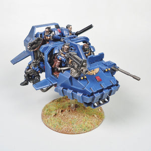 Warhammer 40k - Space Marines - Crimson Fists Land Speeder Storm  - Painted